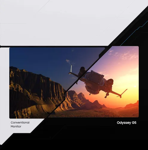 Miniatura 11 de SAMSUNG - Monitor de juegos Odyssey G5 de 32 pulgadas, WQHD (2560 x 1440), 144Hz, curvado, 1ms, HDMI, puerto de pantalla, AMD FreeSync Premium