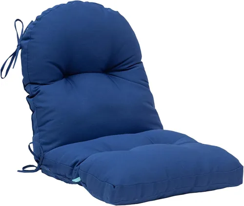 Miniatura 16 de QILLOWAY Cojín copetudo para silla de exterior, impermeable, 43 x 20 x 4 pulgadas, antideslizante, almohadilla de repuesto para muebles de mimbre