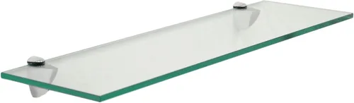 Spancraft Glass P-8x36 - Estante de cristal de pavo real cromado, 8.0 x 36 pulgadas, cromado