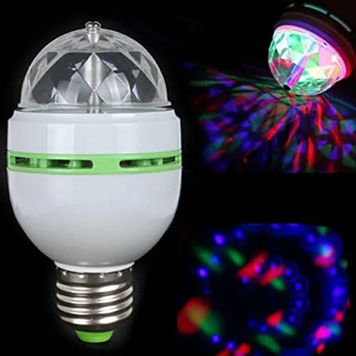 Miniatura 9 de Windspeed Base cristalina cambiante multi de la luz E27 de la etapa del color del bulbo del estroboscópico