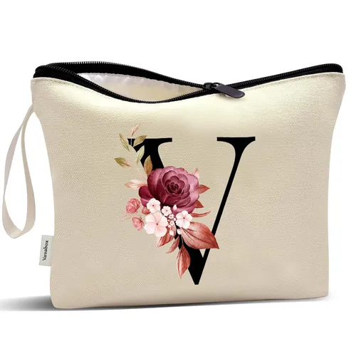 Miniatura 182 de Vavabox A-Z Bolsa de Maquillaje Personalizada, Regalos de Cumpleaños para Mujeres y Mamá, Regalos para la Mejor Amiga, Bolsa de Cosméticos
