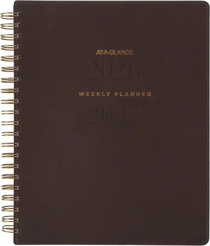 Miniatura 10 de AT-A-GLANCE Planificador 2026-2027 semanal y mensual académico 13 meses julio-julio, 8-1/2 x 11 pulgadas, firma, azul marino (YP905A20)