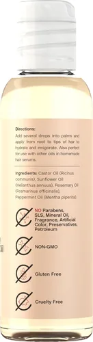 Miniatura 2 de Coera Aceite para el cabello de menta de romero 4 onzas líquidas Hidratante, hidratante y nutritivo SLS, fragancias y sin parabenos