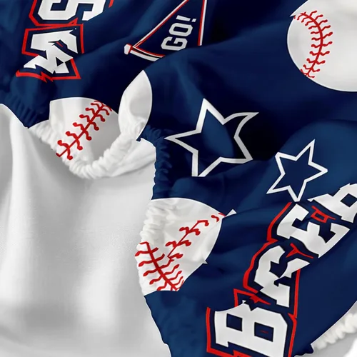 Miniatura 7 de QOOMO Sábanas de béisbol, sábanas deportivas para niños y adolescentes, bolsillo profundo de 16 pulgadas, juego de 4 piezas, tamaño individual