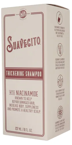 Miniatura 5 de Suavecito Champú para engrosar el cabello con niacinamida para adelgazar el cabello - Champú de vitamina B3 repara el cabello dañado, mejora