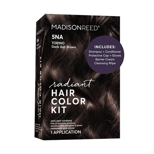 Miniatura 13 de Madison Reed - Kit de color de cabello radiante, tinte permanente para el cabello, 100 % cobertura de canas, sin amoníaco, castaño Catania 5NGM