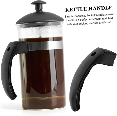 Miniatura 8 de SHOWERORO 4 piezas de mango de repuesto de baquelita para hervidor de café, mango de olla escaldada para hervidores eléctricos y utensilios