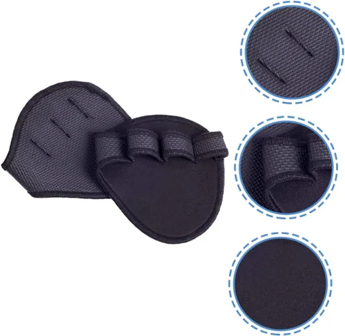 Miniatura 4 de 1 par de guantes de gimnasio para hombre, guantes de gimnasio para hombres, guantes de entrenamiento para levantamiento de pesas, almohadilla