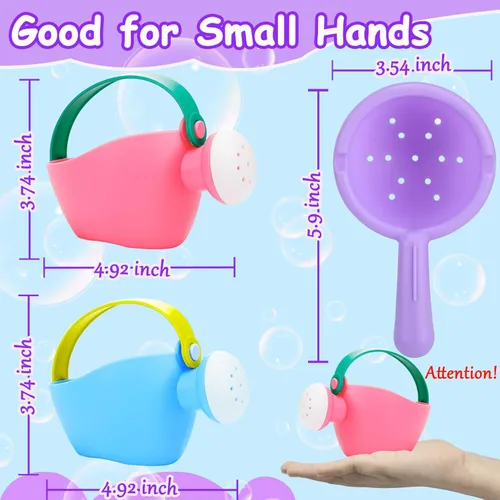 Miniatura 3 de Juguetes de baño para bebés de 1 a 3 años, 3 piezas, juguetes de piscina para niños de 1 a 3, 2 a 4 años, lata de agua, piscina, mesa de agua