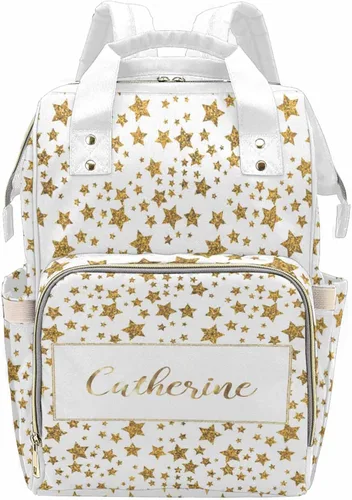 Miniatura 20 de Mochila personalizada para pañales con nombre, mochila grande multifuncional personalizada para pañales de gran capacidad, bolsa de mamá para nueva