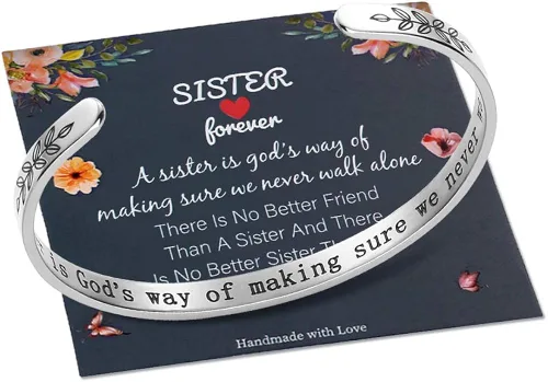 M MOOHAM - Pulseras para mujeres y niñas, con mantra, joyería motivacional, divertida, para mejor amiga, mamá, hija, hijo, hermana o sobrina, en