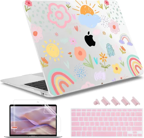 Miniatura 8 de May Chen Funda compatible con MacBook Air de 13 pulgadas (modelos A1369 y A1466, versión anterior 2010-2017), carcasa rígida de plástico