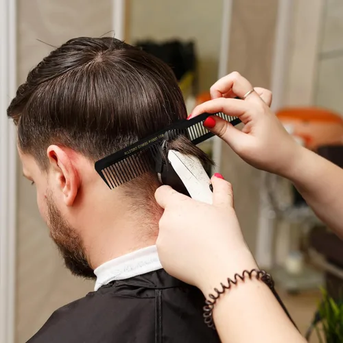 Miniatura 7 de Allegro Combs 9000 Clipper Blending Corte de dientes anchos Peine de pelo para peluqueros que se desvanecen peluqueros hombres mujeres peine