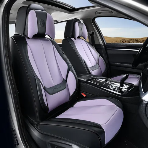 Miniatura 62 de Coverado Juego completo de fundas de asiento de automóvil, fundas de asiento para automóviles, fundas de asiento de coche beige para asientos
