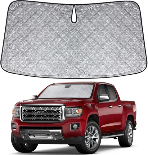 Miniatura 12 de Parasol de 6 capas para parabrisas de Honda Element 2003-2011, parasol plegable para automóvil con bolsa de almacenamiento, reflectante del calor