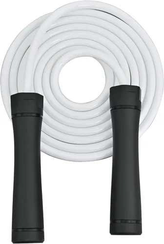 Weighted Jump Rope, 1LB Tangle-Free Ball Bearing Rapid Speed Skipping Rope for Men Women, Adjustable 9mm Cotton & PVC Rope with Alum Handle for