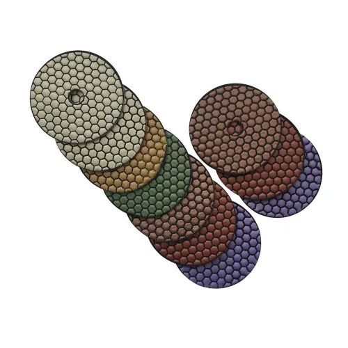 Miniatura 52 de Juego de almohadillas de pulido de piedra seca de 4 pulgadas (grano 50, 100, 200, 400, 800) - para encimeras de granito, mármol y hormigón