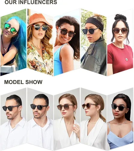 Miniatura 3 de SOJOS Retro Round Polarized Sunglasses for Women Men Classic Vintage Sunnies SJ2069
