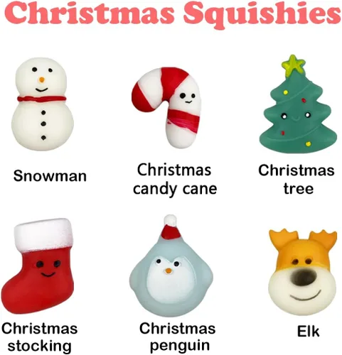 Miniatura 3 de Paquete de 6 bombas de baño de burbujas de Navidad con juguetes esponjosos de Navidad en el interior para niños, niñas, niños y mujeres, regalos
