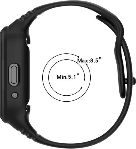 Miniatura 6 de MOTONG Compatible con Xiaomi Redmi Watch 3 Active - Correa de repuesto de silicona para muñeca (color negro silicona)