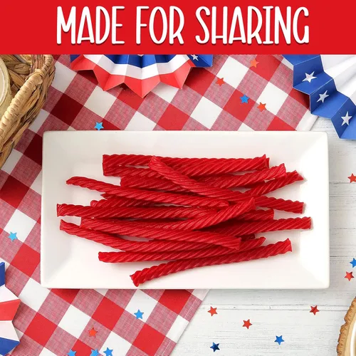 Miniatura 5 de RedVines - Regaliz rojo a granel, paquete de 3, giros originales de regaliz rojo, regaliz suave y masticable, dulces de San Valentín a granel, sin