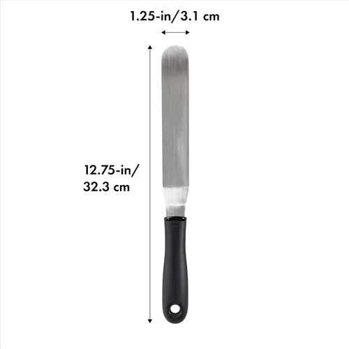 Miniatura 2 de OXO Good Grips espátula para esparcir glaseado, Grande, Negro