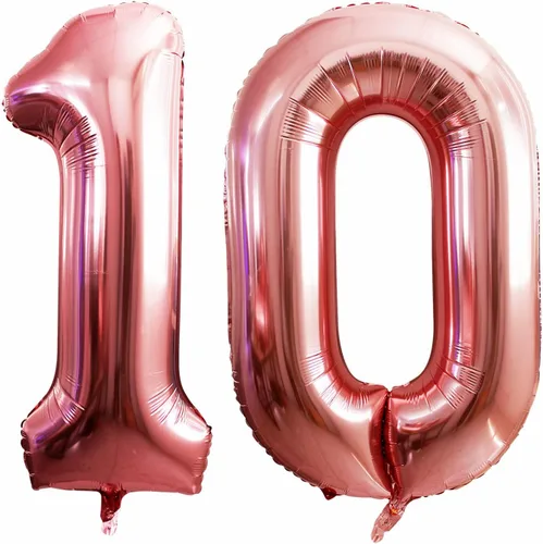 Miniatura 154 de Goer, conjunto de globos de papel aluminio para decoraciones de cumpleaños, globos de las letras de feliz cumpleaños y de números Oro