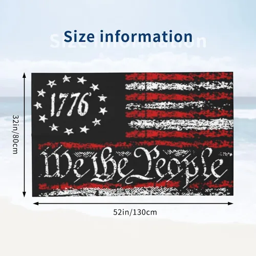 Miniatura 3 de We The People 1776 - Toalla de playa con bandera de Estados Unidos vintage, toalla de baño de secado rápido para viajes, natación, piscina, yoga