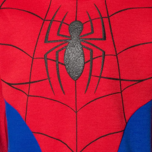 Miniatura 7 de Marvel Spider-Man Avengers - Conjunto de sudadera con capucha y pantalones deportivos de forro polar para cosplay de niños pequeños a niños grandes