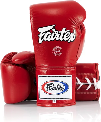 Miniatura 5 de Fairtex Guantes de cuero hechos a mano BGL6 Cierre de puño óptimo con un diseño de pulgar bloqueado Cuero premium Espuma de triple capa