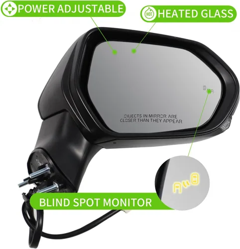 Miniatura 3 de Espejo lateral para Toyota Camry 2018 2019 2020 2021 2022 2023 2024 Power+lámpara+calor+monitor de punto ciego, 7 pines, lado derecho del pasajero