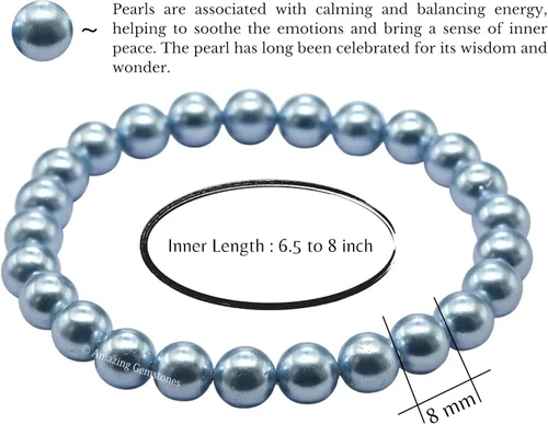Miniatura 475 de Amazing Gemstone Pulsera de cristal para mujeres y hombres, pulsera de cristal curativo de protección, pulsera elástica con cuentas de piedras