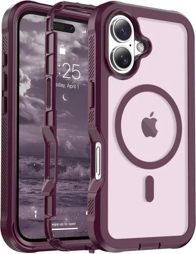 Miniatura 109 de jaroco - Funda magnética compatible con MagSafe para iPhone 11 de 6.1 pulgadas; protección de grado militar contra caídas, de doble capa