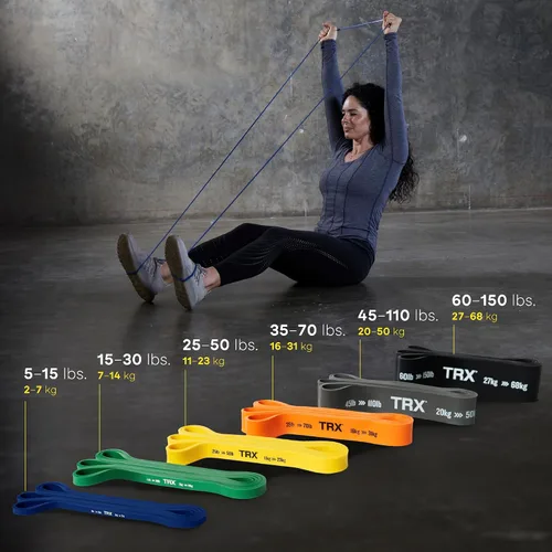 Miniatura 6 de Juego de Bandas de Fuerza de Entrenamiento TRX, Bandas de Resistencia de Cuerpo Completo para Uso en Casa y Gimnasio, Bandas de Resistencia