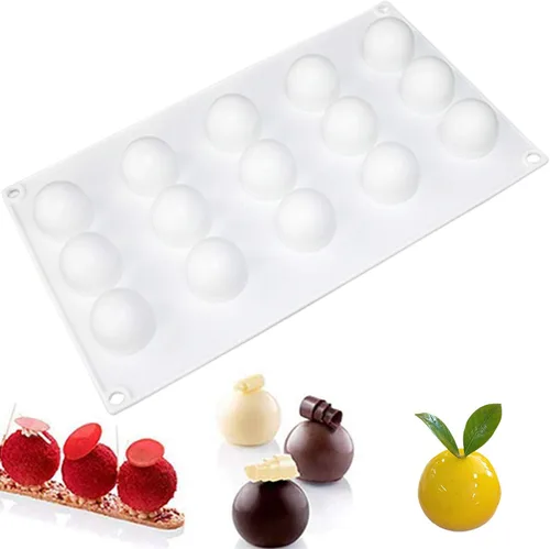 Miniatura 27 de OCPO KITCHEN Moldes de silicona para hornear pasteles de mousse, molde de postre francés para pastelería, chocolate, cupcake, molde de helado, molde