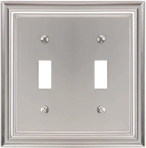 Miniatura 9 de Amerelle Continental AmerTac 94BVB – 1 tapa de tomacorriente en blanco, de metal fundido, con aspecto de bronce envejecido