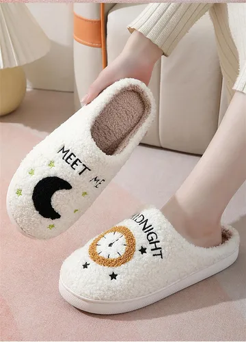 Miniatura 2 de PATRICK Unisex Meet Me at Midnight Slippers Soft Fluffy Warm Home Slippers
