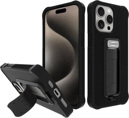 Miniatura 178 de Scooch® para iPhone 15 Pro Max Funda con Soporte, Funda Kickstand Wingman 5-en-1, Protección contra Caídas de Grado Militar, Kickstand Desplegable
