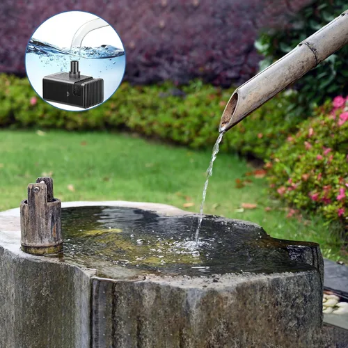 Miniatura 8 de Biling 7.5W Bomba de Agua Solar para Exteriores, Bomba de Estanque Solar Fuente Solar con Tubo DIY de 5 pies para Pequeños Estanques, Piscina