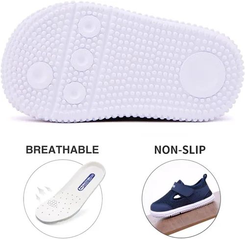 Miniatura 91 de BMCiTYBM Zapatos de bebé para niños pequeños, zapatillas de malla transpirable antideslizantes