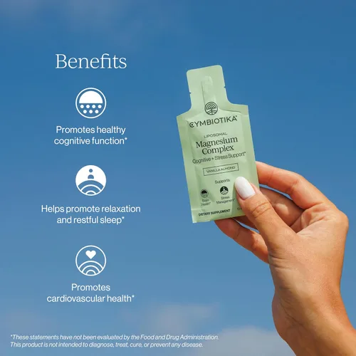 Miniatura 2 de Complejo de Magnesio Liposomal Cymbiotika – Promueve la relajación, el sueño reparador y la salud del corazón y el cerebro – Fórmula altamente