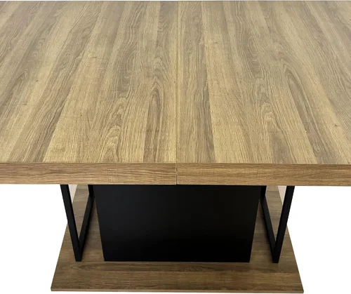 Miniatura 11 de KEIKI Mesa de comedor extensible de 62.99 a 78.7 pulgadas, moderna mesa de cocina extensible de granja para 6 a 10 personas, mesa de conferencia