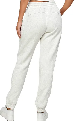 Miniatura 19 de IUUI Pantalones deportivos de cintura alta para mujer, con bolsillos, de algodón, holgados, atléticos