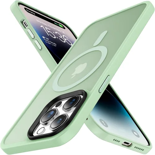 Miniatura 15 de Meifigno Magic Mag Series - Funda para iPhone 13 Pro, protección de grado militar y compatible con MagSafe, parte trasera mate translúcida