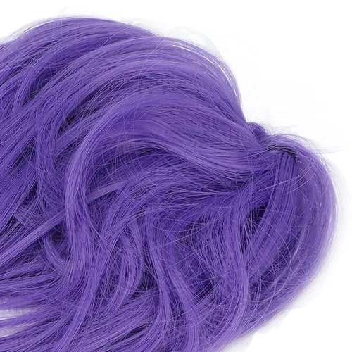 Miniatura 9 de Peluca con diadema, moño de trenzas para el cabello, moño de trenzas y moño desordenado de moda, moño sintético para coleta, moño para mujeres