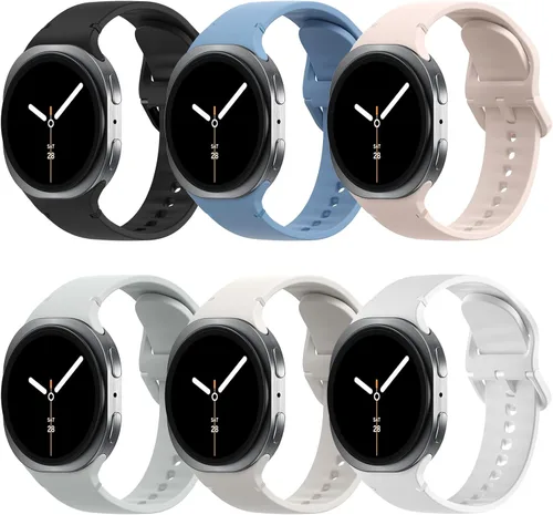 Miniatura 8 de TiMOVO - Paquete de 6 correas deportivas compatibles para Samsung Galaxy Watch 8 40 mm 44 mm/Galaxy Watch 8 Classic 46 mm (2025), correa de repuesto