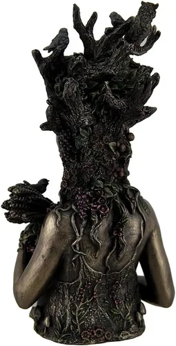 Miniatura 3 de Veronese Design Estatuas de resina Estatua de Gaia Madre griega Tierra Diosa y madre ancestral de toda la vida 4.75 x 9.75 x 4.25 pulgadas, bronce