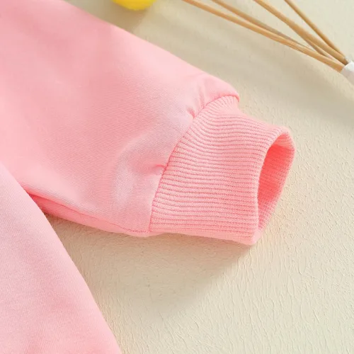 Miniatura 55 de SOLILOQUY Traje de manga larga con cuello redondo para el primer día de San Valentín para bebé niño y niña, mameluco de corazón de amor