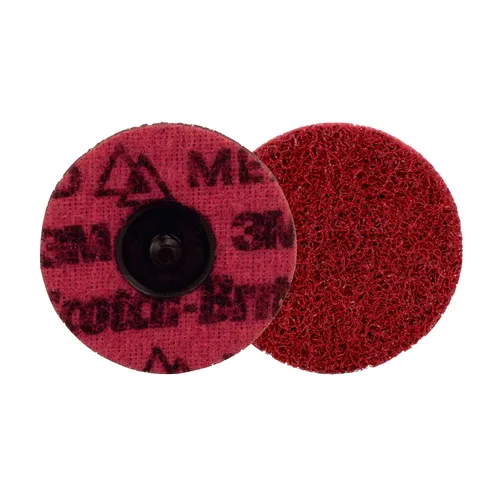 Miniatura 12 de Scotch-Brite Disco acondicionador de superficie de precisión, Roloc TR, mediano, cerámica, fibra no tejida, fácil cambio, 1 pulgada, 50