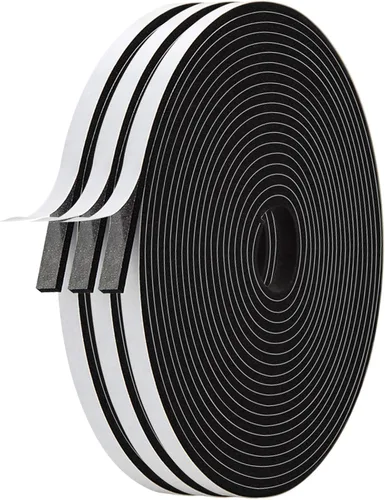 Miniatura 10 de Cinta de espuma de alta densidad en rollo, 1 pulgada x 1/16 pulgadas (1.5mm), sello para burlete de puerta y aislamiento, 33 pies de largo